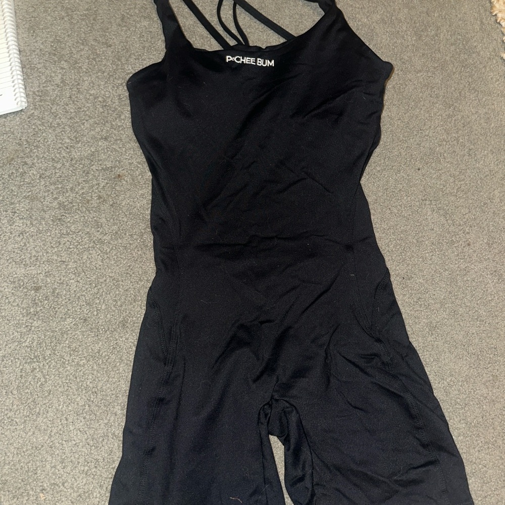 Pchee Bum Women's Black Bodysuit